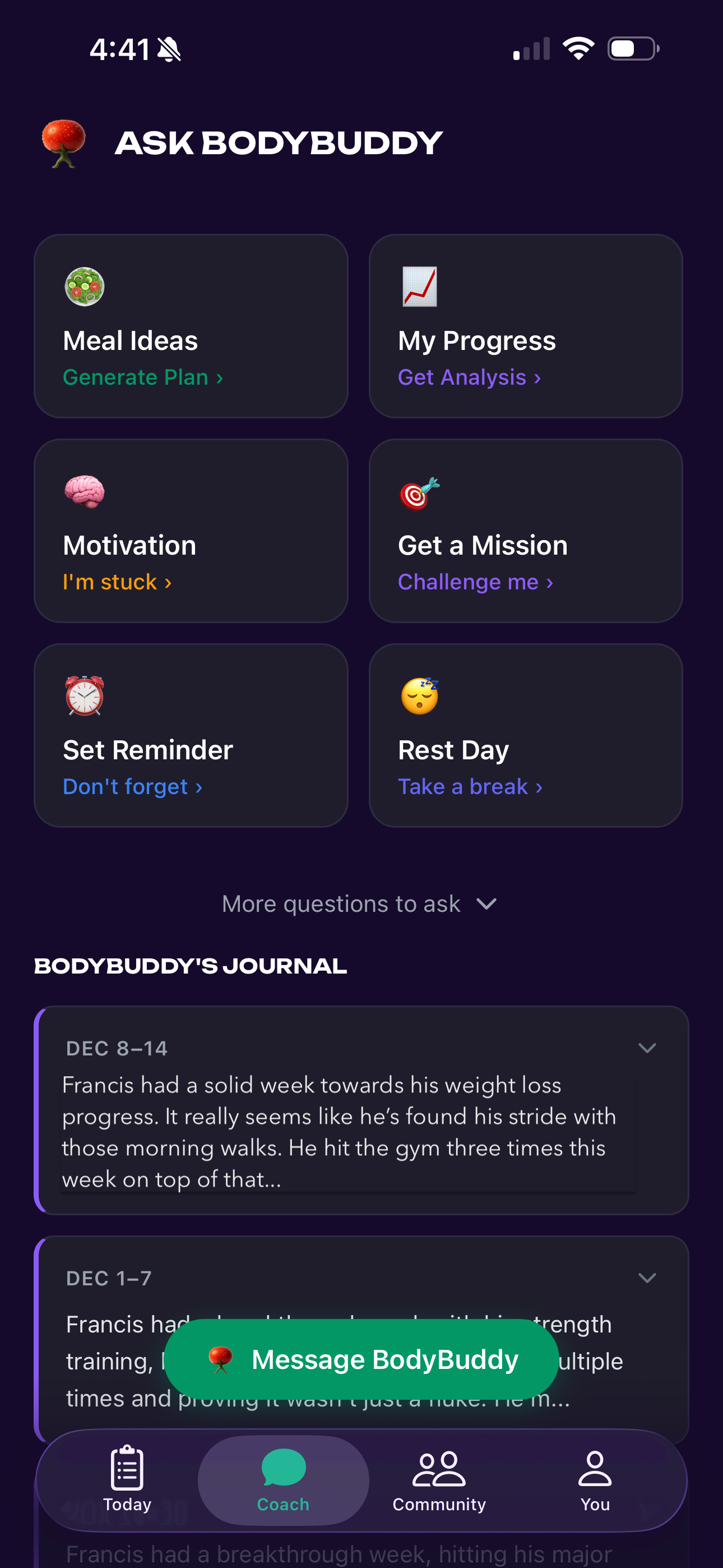 Weekly journaling + so much more