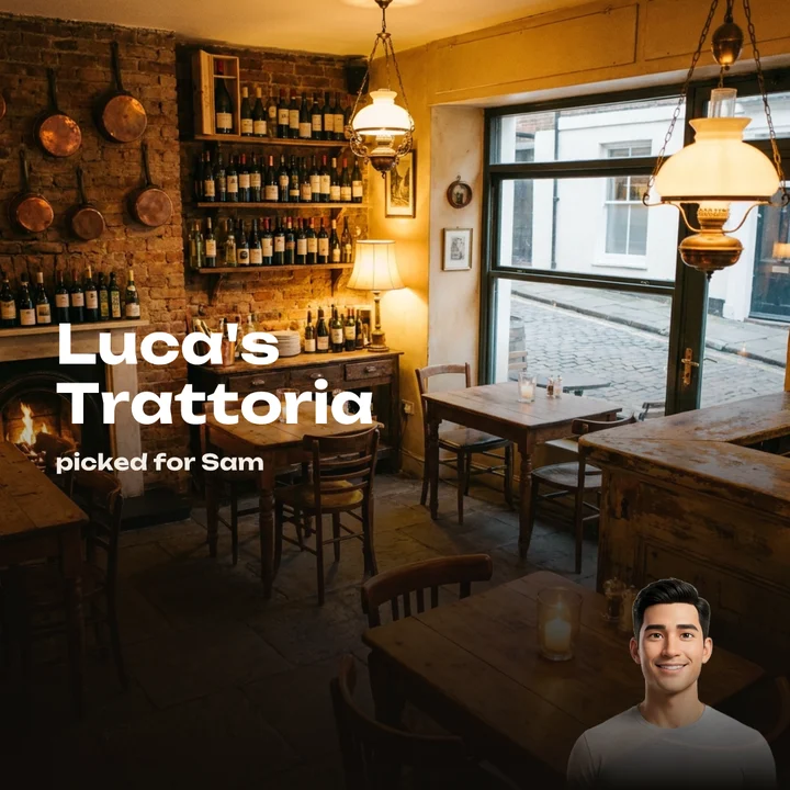 Luca's Trattoria, picked for Sam